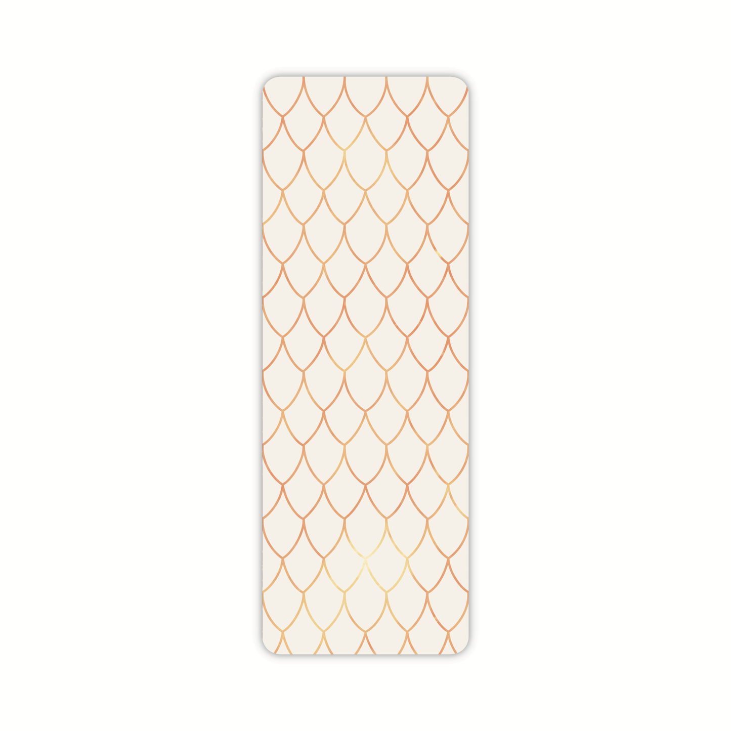 Ivory and Gold Dragon Scale Foil Bookmark