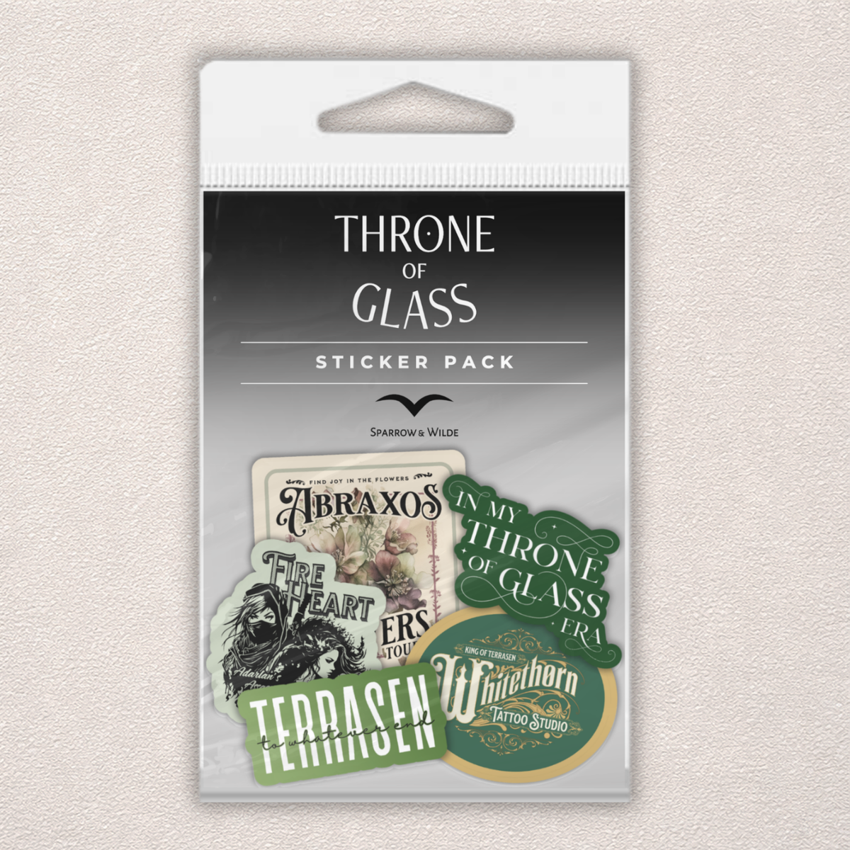 Throne of Glass Sticker 5-Pack