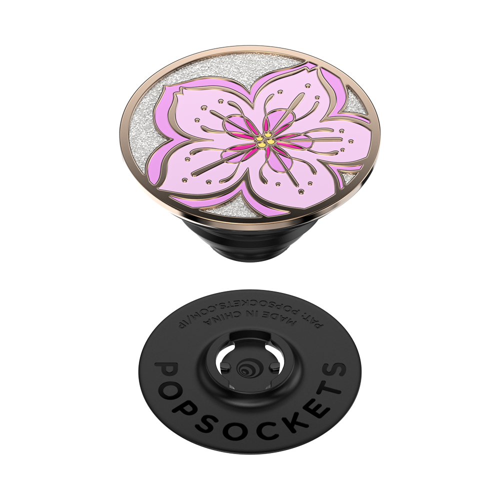 PopSockets Phone Grip - Enamel Glitter Cherry Blossom