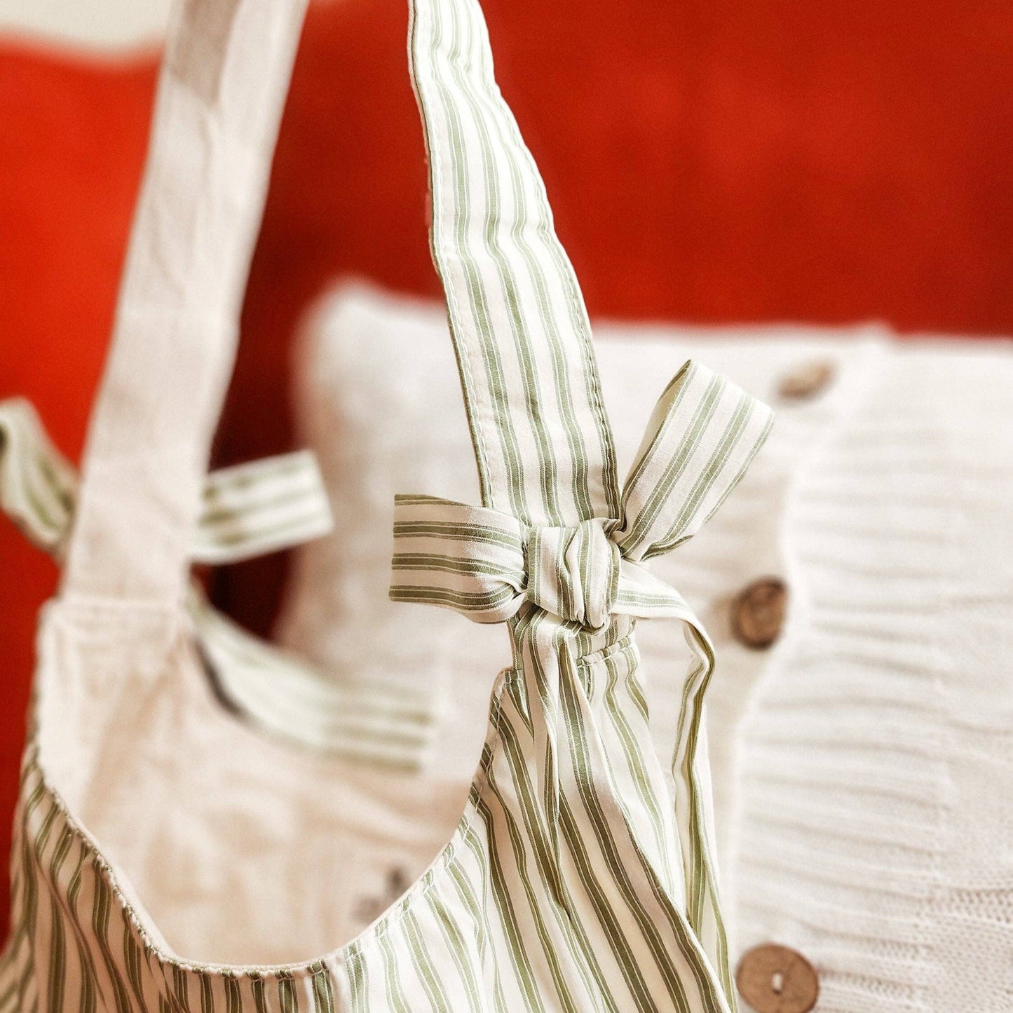 Probably Books Striped Cotton Tote Bag