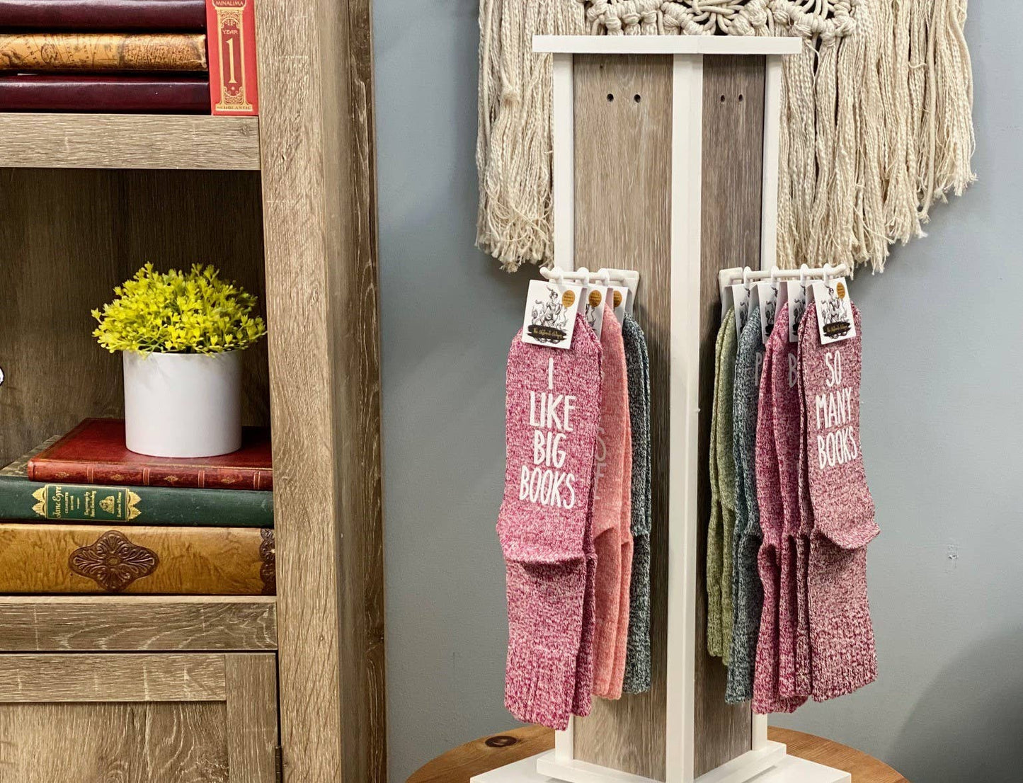 "Sorry. Can't. Books. Bye" Women's Reading Socks