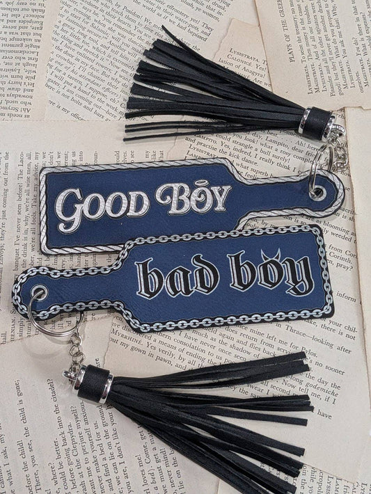 Good Boy, Bad Boy, Bookish Paddle Bookmark & Keychain