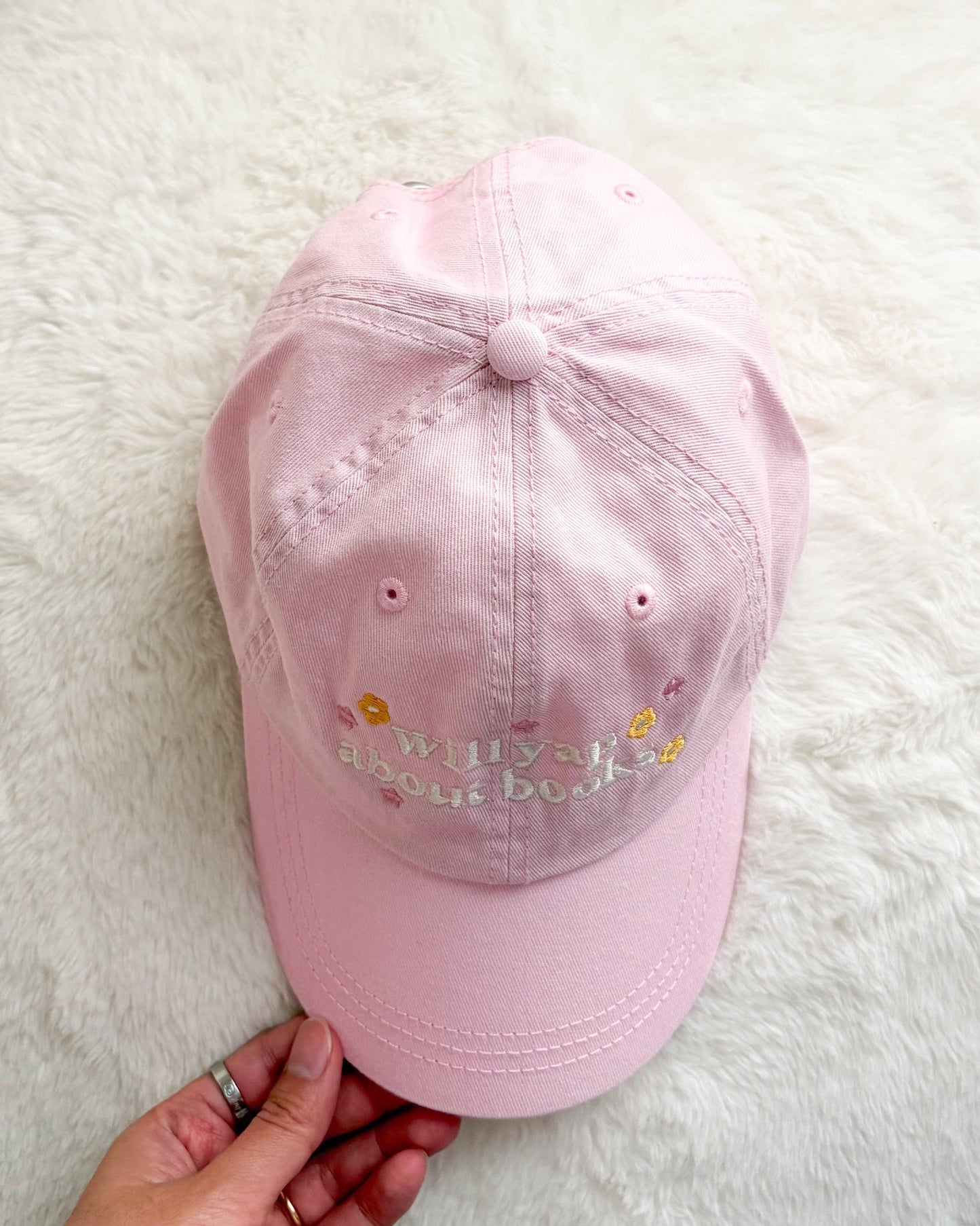Will Yap About Books Embroidered Pigment Dyed Cap