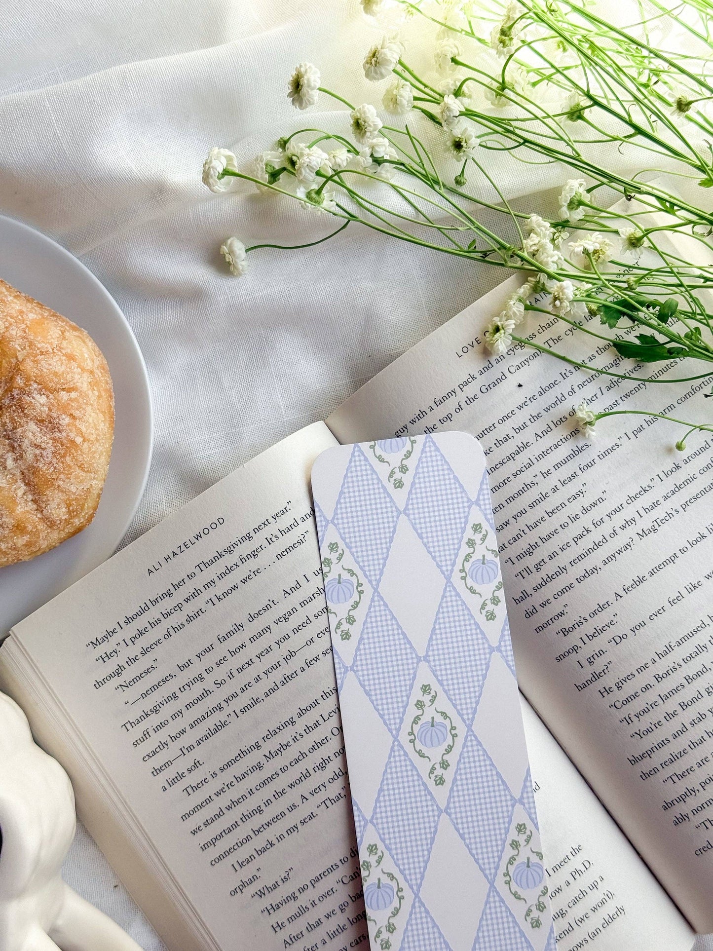 Gingham Gourds Bookmark