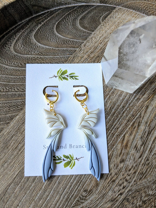 Earrings - Frost Fairy Wings