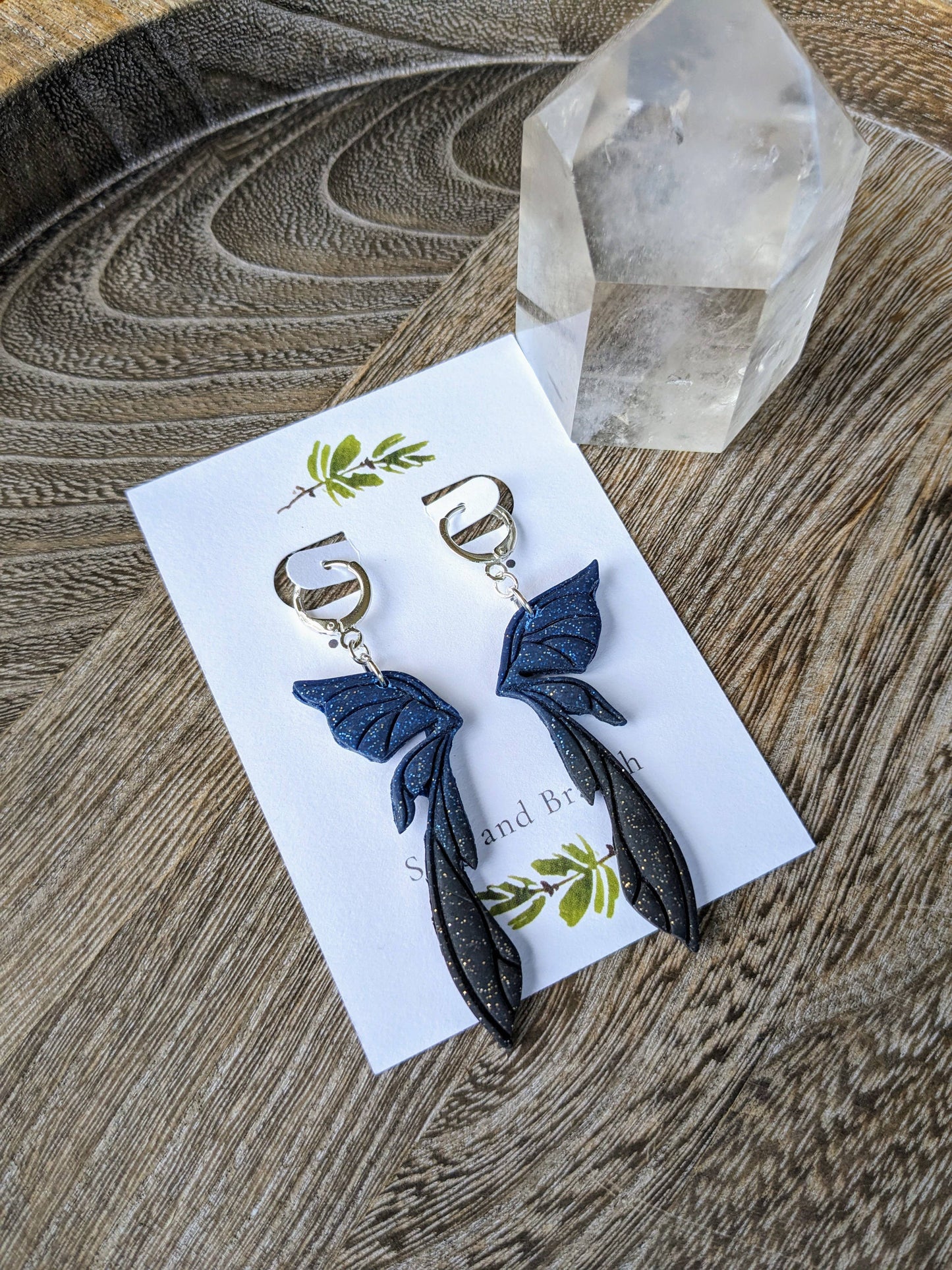 Earings Midnight Fairy Wings