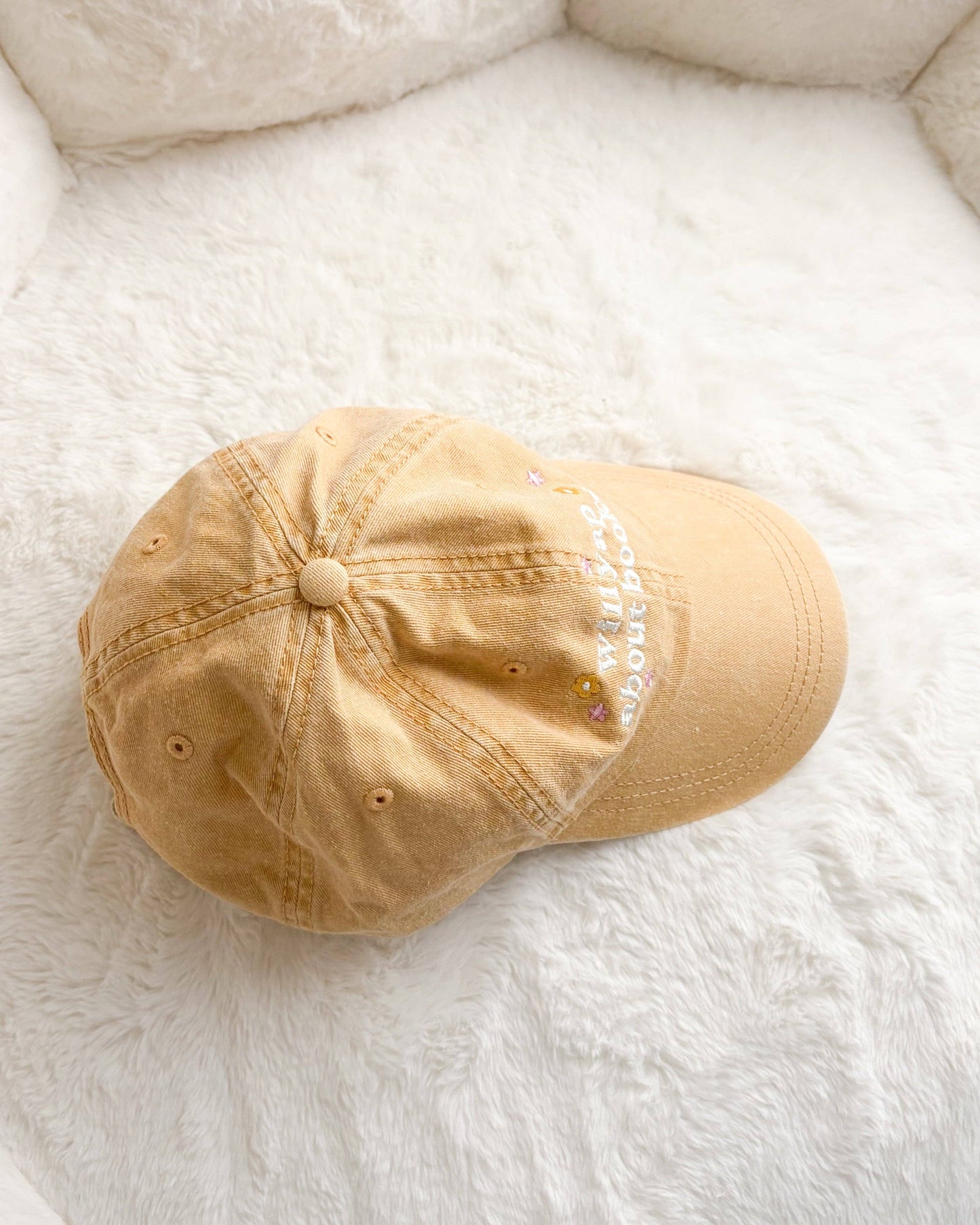 Will Yap About Books Embroidered Pigment Dyed Cap