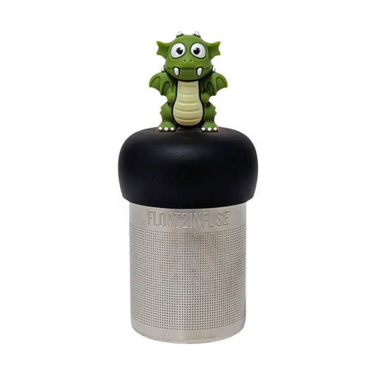 Dark Green Dragon| Floating Tea Infuser | Black Base | Green