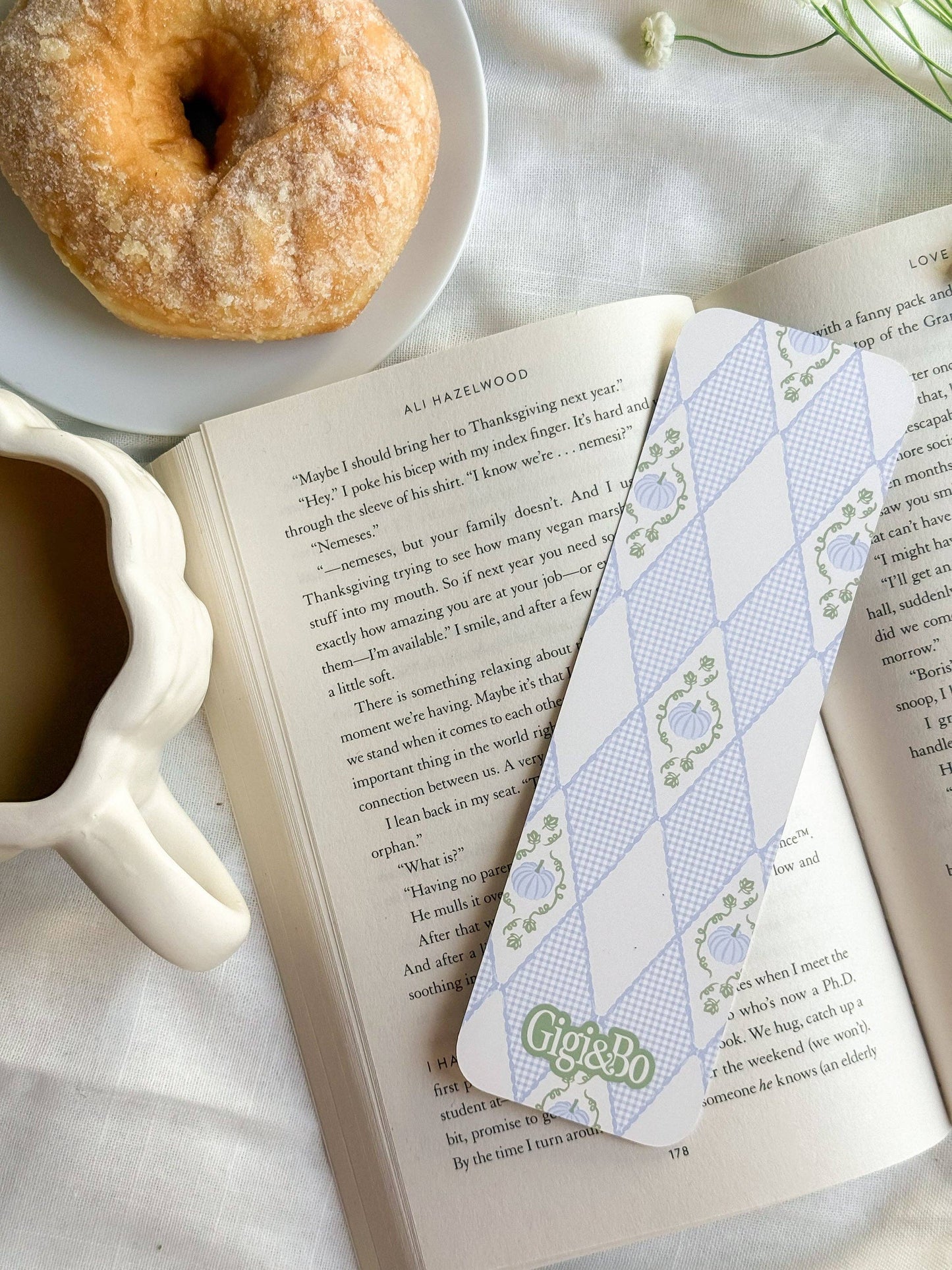 Gingham Gourds Bookmark