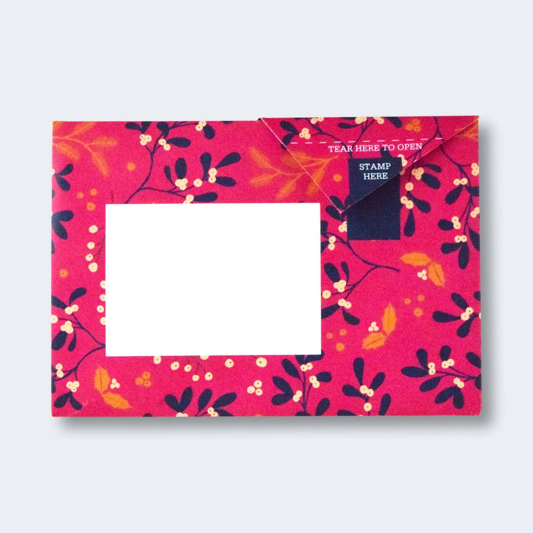 Winter Berries Pigeon letter pack