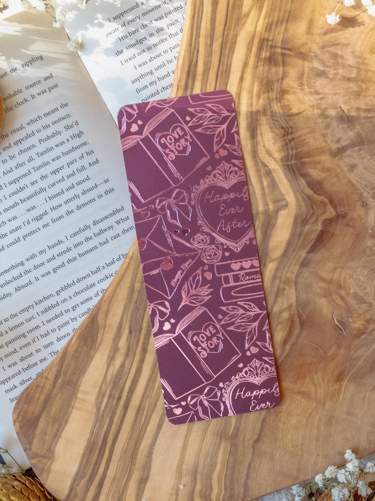 Love Story Foil Bookmark