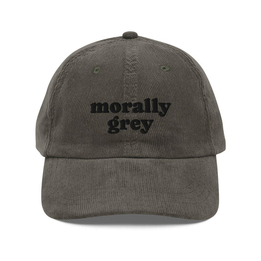 Morally Grey Vintage Corduroy cap