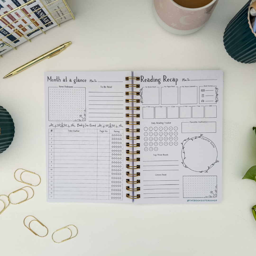 Reading Tracker Journal Spooky Bookshop | Undated Book Log