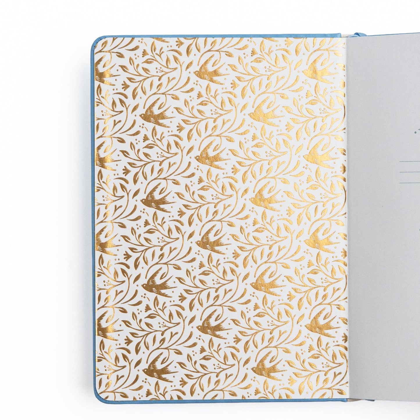 Songbird In Blue Dot Grid Notebook
