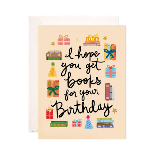 Greeting Card - Books for Birthday