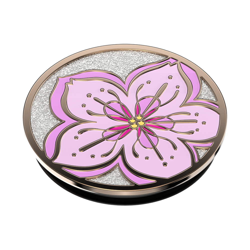 PopSockets Phone Grip - Enamel Glitter Cherry Blossom