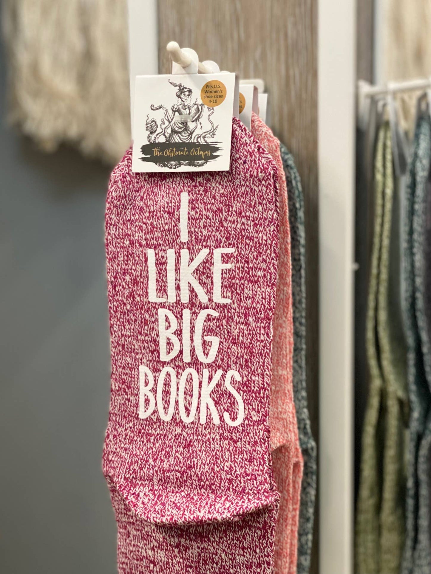 "I Stayed Up Late Reading And I Have No Regrets" Socks