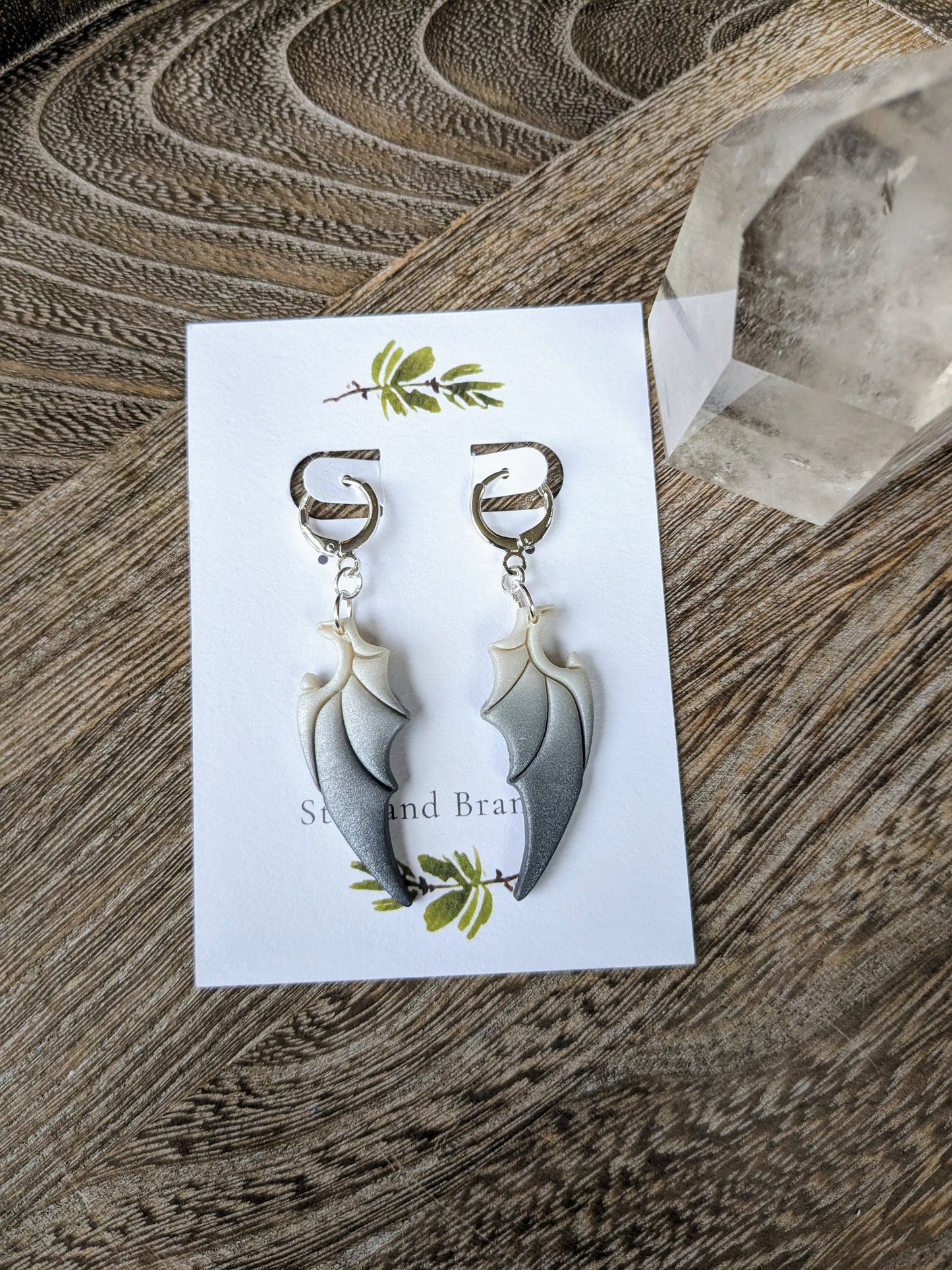 Earrings - Gothic Dragon Wings