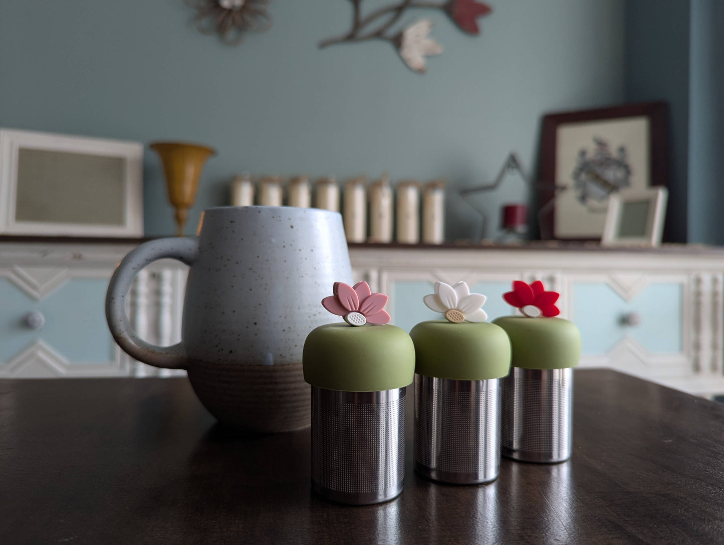 Lotus | Floating Tea Steeper | Green Base | White Lotus