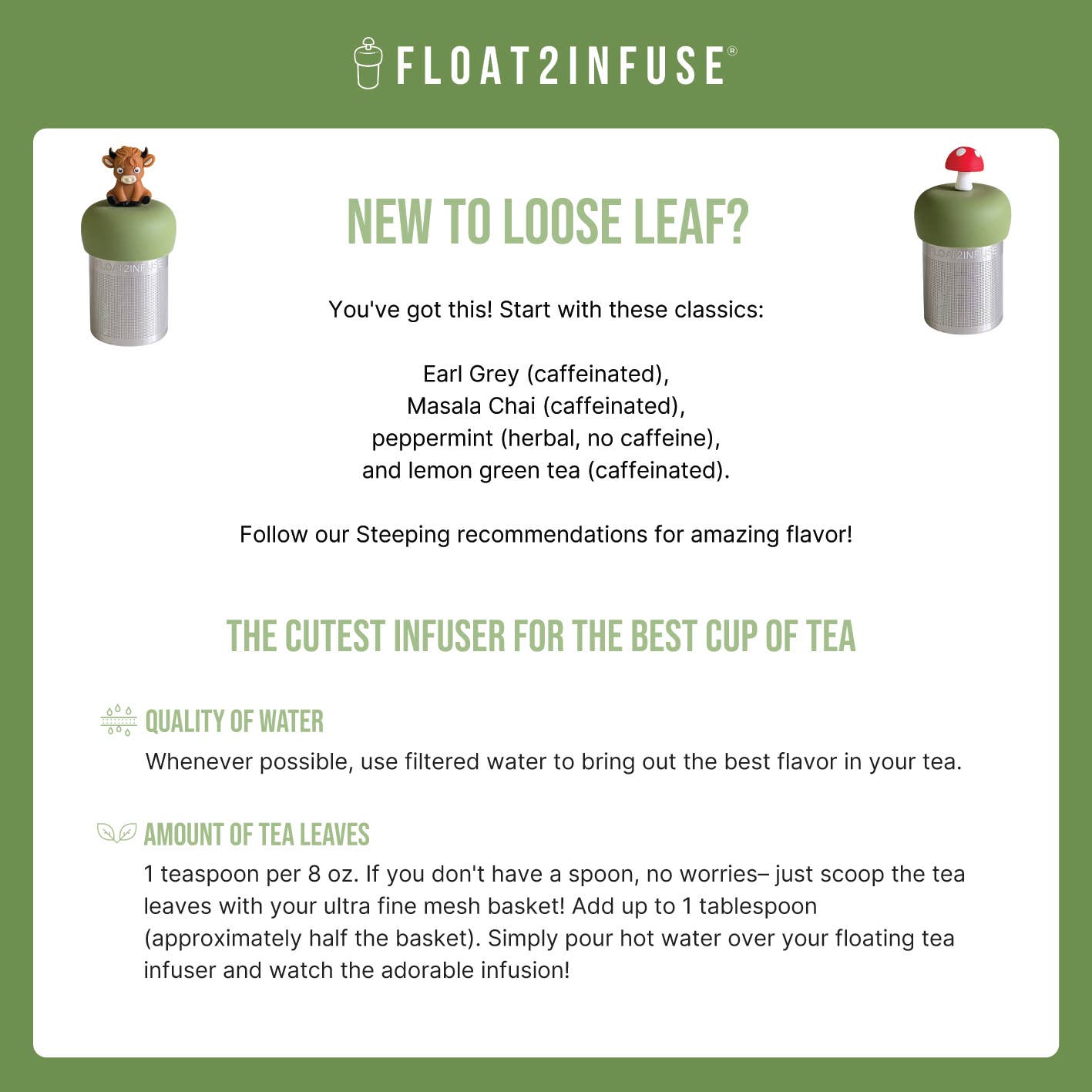 Grim Reaper Steeper | Floating Tea Infuser | Black Base