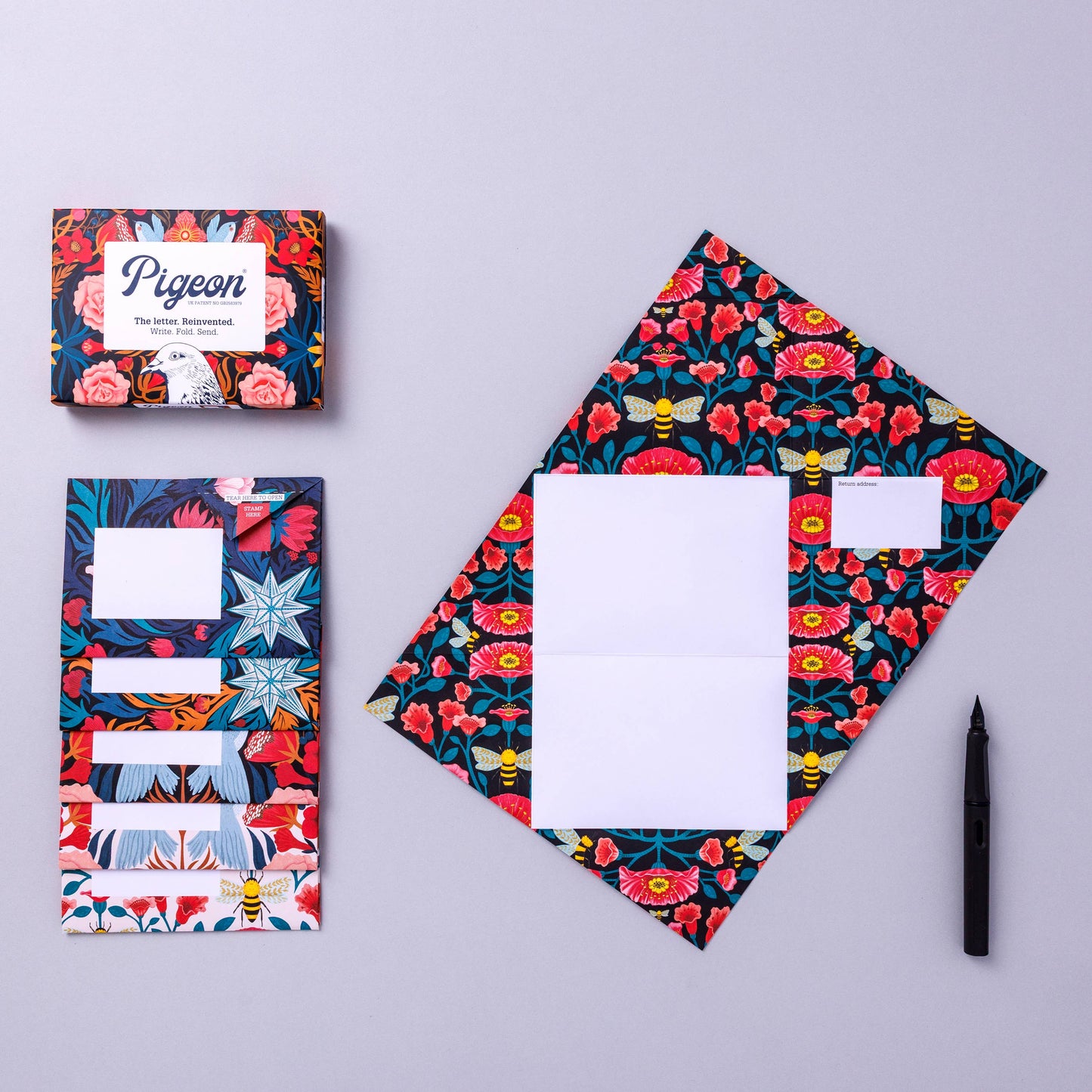 Bright & Beautiful Bird-Themed Folding Letters, Pack of 6
