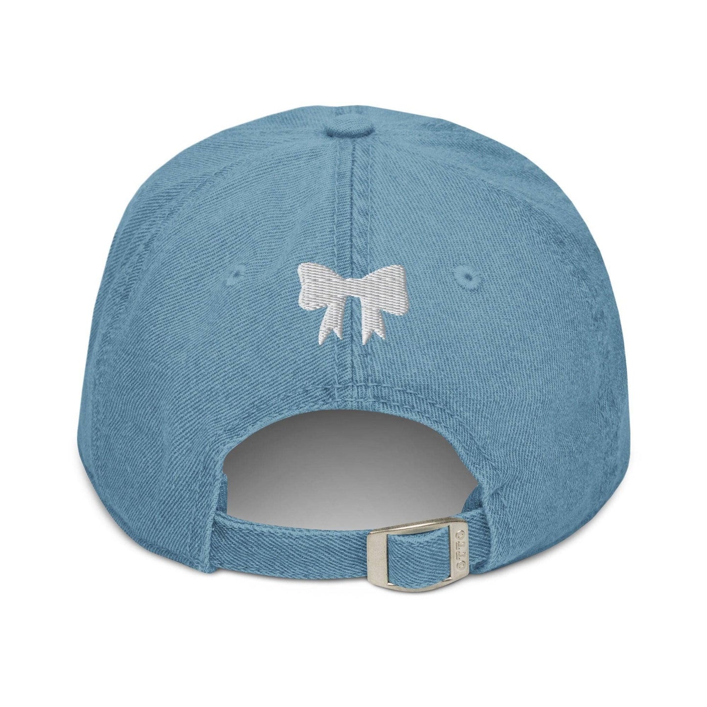 Bookish Girlie Embroidered Denim Hat