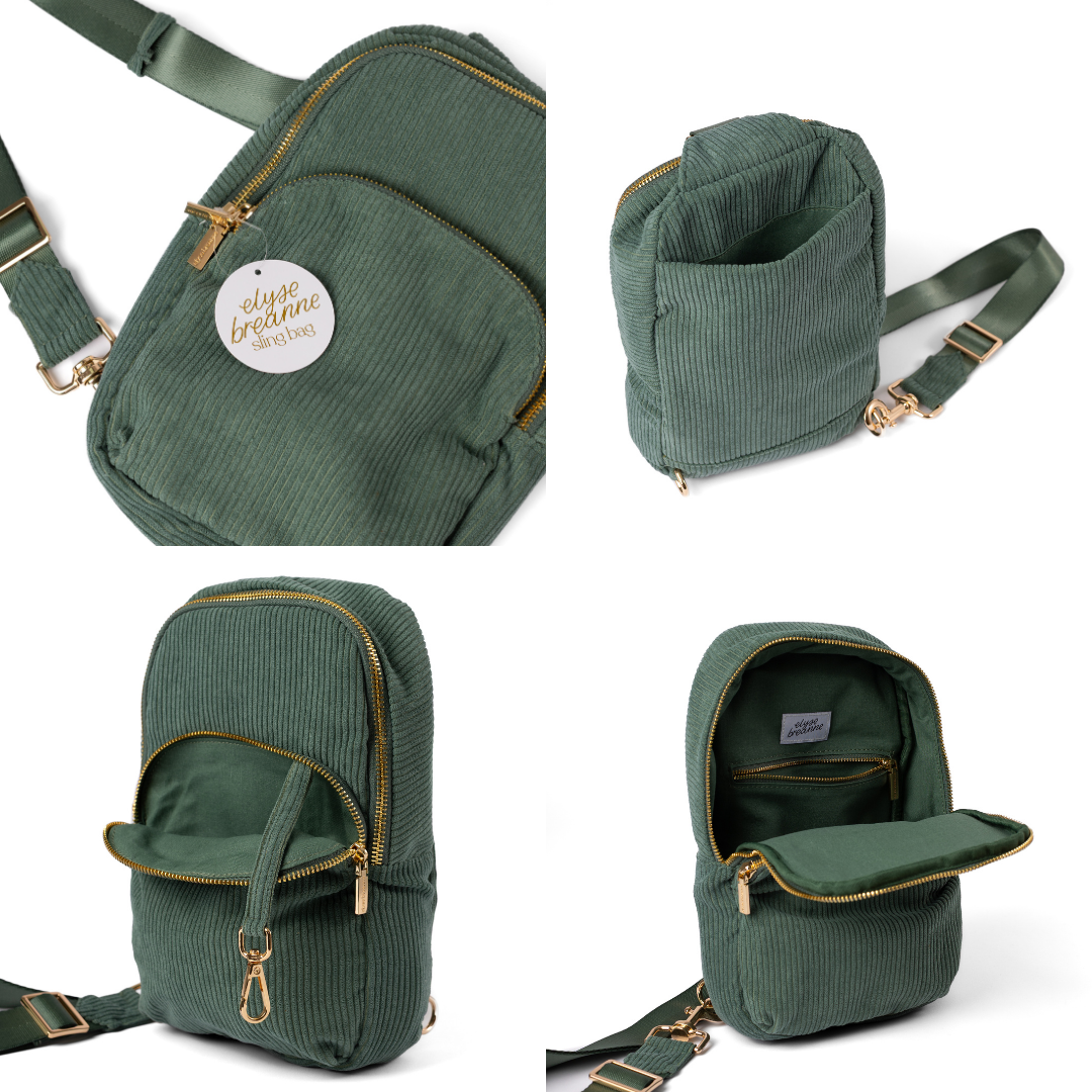 Corduroy Sling Bag