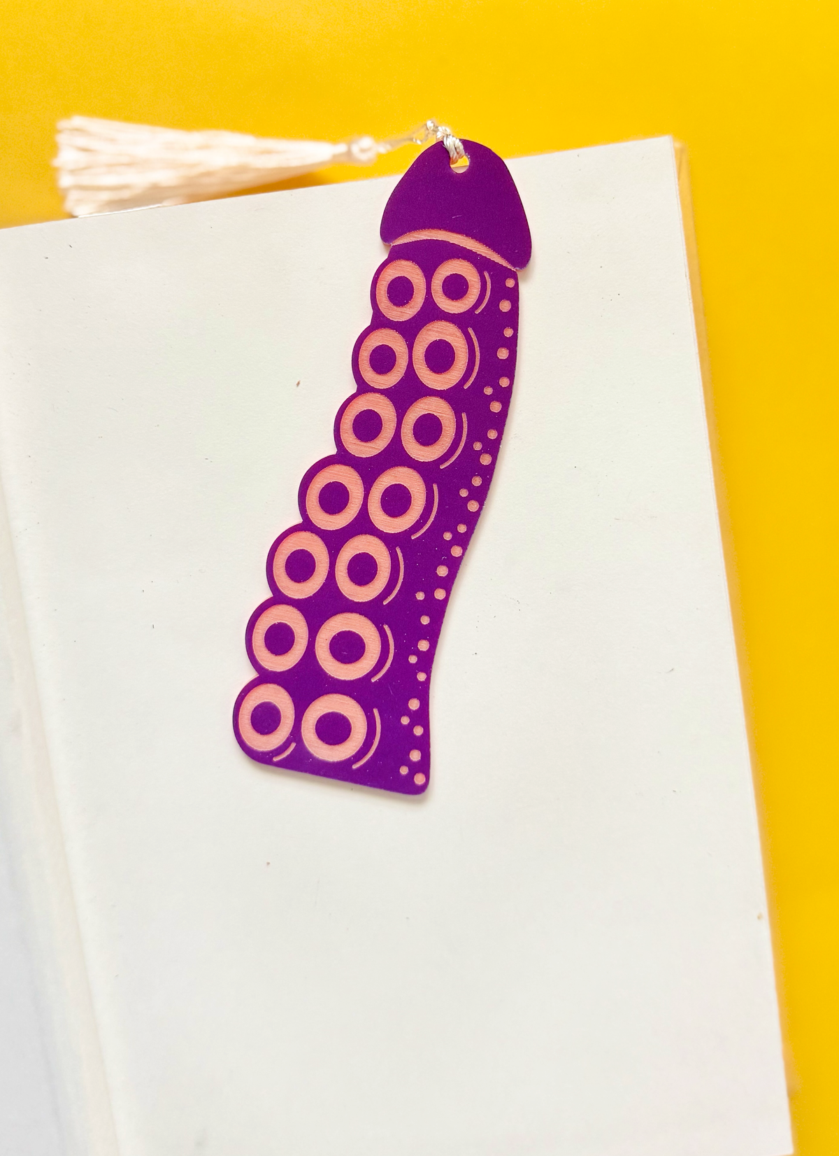 Tentacle Cockmark Bookmark: Purple