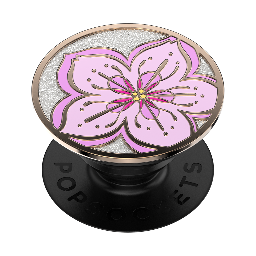 PopSockets Phone Grip - Enamel Glitter Cherry Blossom