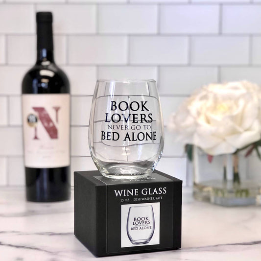 Wine Glass - Book Lover